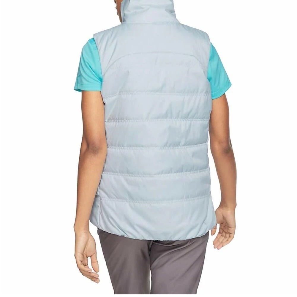 Nike Women's Gray Blue Platinum Puffer Vest Large - Picture 2 of 11